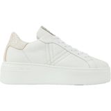 VIA VAI Isa Layne Sneakers - Wit - Leer - Lichtgewicht Plateauzool