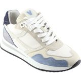 VIA VAI - Nora Base - Sneakers - Blauw - Hoogwaardig Leer en Suède
