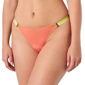 KARL LAGERFELD Dames Sheer G-String, Helder koraal, L