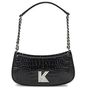 Karl Lagerfeld  K/KAMEO SHOULDERBAG CROC  tassen  dames Zwart