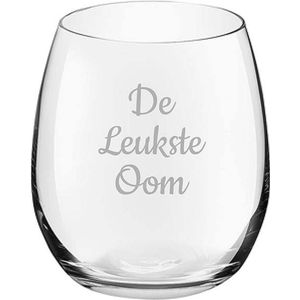 Gegraveerde Drinkglas 39cl De Leukste Oom