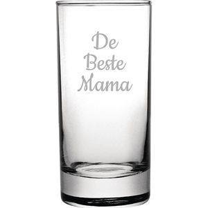 Gegraveerde longdrinkglas 28,5cl De Beste Mama