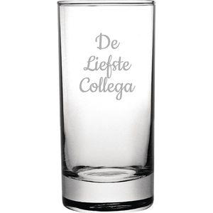 Gegraveerde longdrinkglas 28,5cl De Liefste Collega