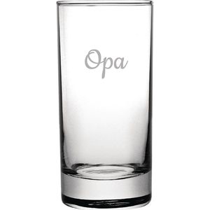 Gegraveerde longdrinkglas 28,5cl Opa