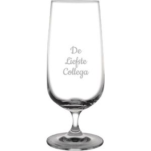 Gegraveerde bierglas op voet 41cl De Liefste Collega