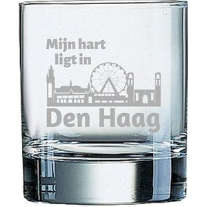 Gegraveerde Whiskeyglas 20cl Den Haag