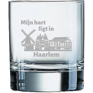 Gegraveerde Whiskeyglas 20cl Haarlem