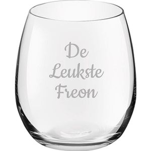 Gegraveerde Drinkglas 39cl De Leukste Freon