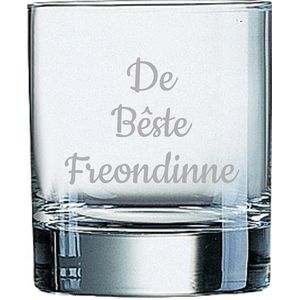 Gegraveerde Whiskeyglas 20cl De Bêste Freondinne