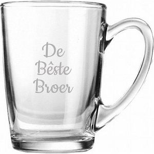 Gegraveerde Theeglas 32cl De Bêste Broer