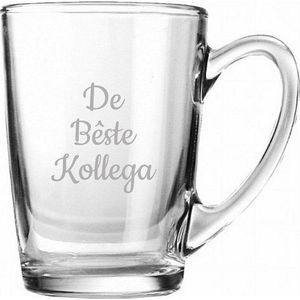 Gegraveerde Theeglas 32cl De Bêste Kollega