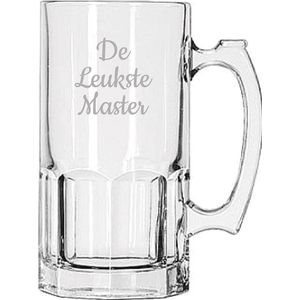 Gegraveerde Bierpul 1ltr De Leukste Master
