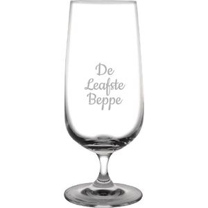 Gegraveerde bierglas op voet 41cl De Leafste Beppe