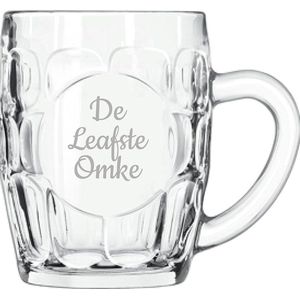 Gegraveerde Bierpul 55cl De Leafste Omke