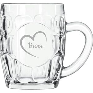 Gegraveerde Bierpul 55cl Broer mei hert