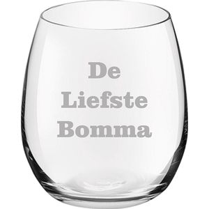 Drinkglas gegraveerd - 39cl - De Liefste Bomma