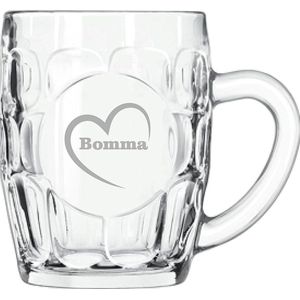 Bierpul gegraveerd - 55cl - Bomma-hartje