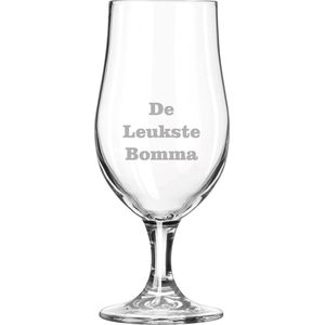 Bierglas op voet gegraveerd - 49cl - De Leukste Bomma