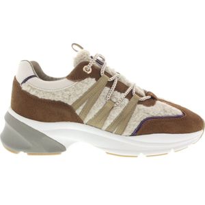 Mexx, Teddy Bruine Sneaker voor Dames Veelkleurig, Dames, Maat:42 EU