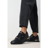 Mexx - Dames Sneakers - Zwart - Polyurethaan Bovenwerk