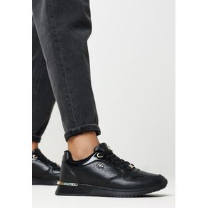 Mexx - Dames Sneakers - Zwart - Polyurethaan Bovenwerk