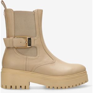 Mexx - Bootie Malu - Dames Laarzen - Beige - Kunstleer