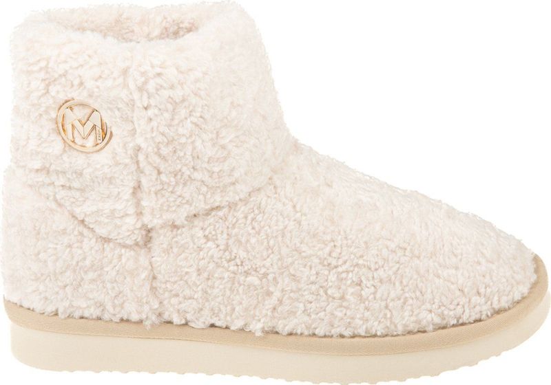 Mexx - Bobby Teddy Pantoffels - Off White - Polyester