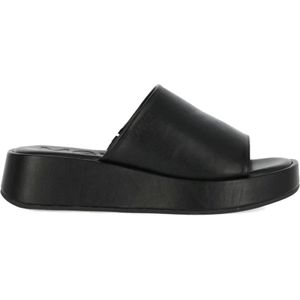 Mexx - Zwarte Damesslippers - Polyurethaan - Ethyleen-vinylacetaat