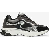 Mexx Sneaker Portia Love Zwart zilver - Vrouwen - Zwart zilver