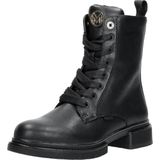 Mexx - Holea - Enkellaarzen - Zwart - Goud - Leer