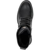 Mexx - Holea - Enkellaarzen - Zwart - Goud - Leer