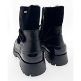 Mexx - Mity1705443W - Enkellaarsjes - Zwart - Leer en Polyurethaan