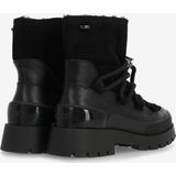 Mexx - Mity1705443W - Enkellaarsjes - Zwart - Leer en Polyurethaan