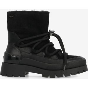 Mexx - Mity1705443W - Enkellaarsjes - Zwart - Leer en Polyurethaan