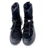 Mexx - Mity1705443W - Enkellaarsjes - Zwart - Leer en Polyurethaan