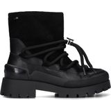 Mexx - Mity1705443W - Enkellaarsjes - Zwart - Leer en Polyurethaan