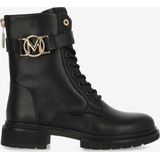 Mexx - Kimberly - Veterboots - Zwart - Imitatieleer - Gouden Details