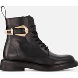 Mexx - Phard Mabel - Veterboots - Zwart - Leer