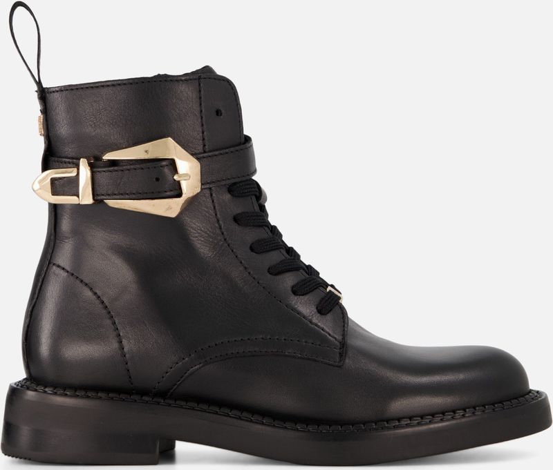 Mexx - Phard Mabel - Veterboots - Zwart - Leer