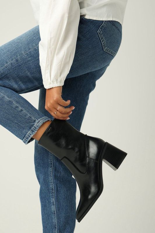 Mexx - MIQL1703643W - Enkellaarsjes - Zwart - Polyurethaan