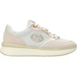 Mexx - Romance - Sneakers - Beige/Wit - Glitter/Strass