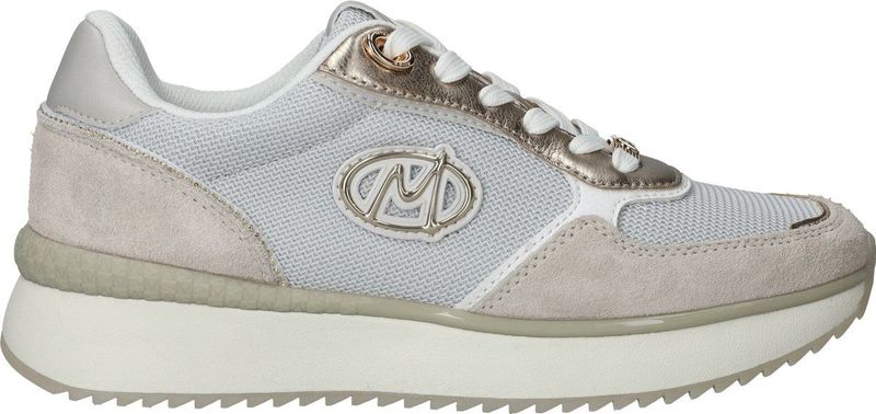 Mexx - Romance - Sneakers - Beige/Wit - Glitter/Strass