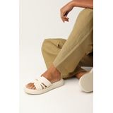 Mexx - Lotus II - Slipper - Crème - Hoogwaardige Materialen
