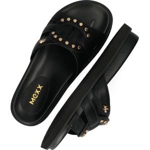 Mexx - Romy Phoenix - Slippers - Zwart - Leatherlook