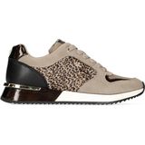 Mexx - Fleur Ellen - Damessneaker - Taupe - Luxe Bovenmateriaal van PU en Leer