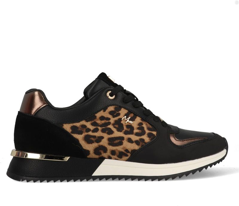 Mexx - Fleur Ellen - Lage Sneakers - Panterprint - Imitatieleer