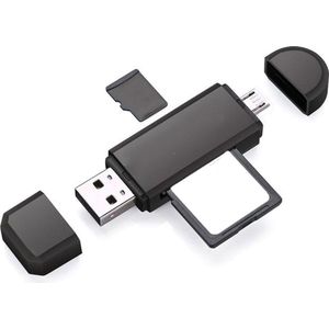 USB OTG SD Card Reader - Micro SD Kaartlezer - 4-in-1
