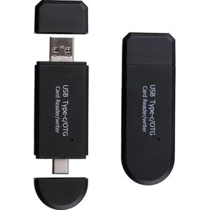 SD Kaartlezer USB C OTG - 5-in-1 - Voor Telefoon/PC/Tablet