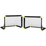 Set van 2x Stuks Voetbal Goals/Voetbaldoeltjes 90 X 59 X 61 cm - Voetbaldoel