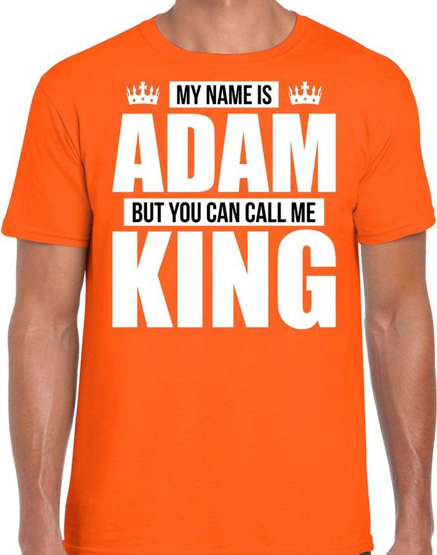 Bellatio Decorations - Fun T-shirt - Oranje - Katoen